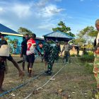 Hadir di Tengah-Tengah Masyarakat Ciptakan Rasa Aman dan Nyaman Satgas Pamtas RI-PNG Kewilayahan Yonif 645/GTY Pos Kobakma Distrik Kobakma Kabupaten Membramo Tengah
