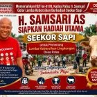 Memeriahkan HUT ke-81 RI, Kades Palas H. Samsari Gelar Lomba Kebersihan Berhadiah Seekor Sapi