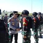 Wakapolda Bali Hadiri Upacara Pemberangkatan Satgas Pamtas RI-PNG Mobile Yonif 900/SBW ke Papua