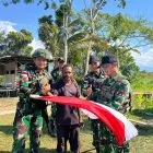 Menyala di Ufuk Mamberamo: Satgas Yonif 645/GTY dan Koramil Kobakma Kobarkan Semangat Merah Putih Jelang HUT RI Ke-81 Mamberamo Tengah 