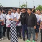 Kapolres Pelalawan Dampingi Bupati Lepas Jalan Santai HUT Ke-29 HKBP Maduma Pkl. Kerinci