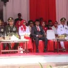 Khidmat dan Patriotik, Kapolres Raja Ampat Hadiri Upacara HUT Kemerdekaan RI ke-81 di Halaman Kantor Bupati