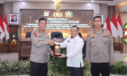 Kapolda Kalteng Terima Tim Penelitian Sespim Lemdiklat Polri, Dorong Kepemimpinan Futuristik dan Penegakan Hukum Modern