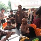 Bid Dokkes Polda Riau Kunjungi Posko Karhutla Kerumutan, Lakukan Pelayanan Kesehatan Door to Door