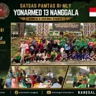 Sambut Semarak HUT Ke-81 TNI, Satgas Yonarmed 13/Nanggala Pos Kotis Gelar Rangkaian Kerja Bakti, Jalan Sehat, Senam Bersama, dan Bakti Kesehatan Perbatasan